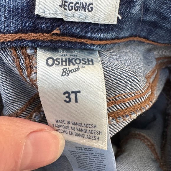 NWOT OshKosh B'gosh 3T Girls Blue Denim Jean Jeggings Pants - Picture 6 of 6